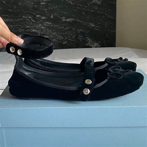 vallerina scarpe prada|prada velvet ballerina.